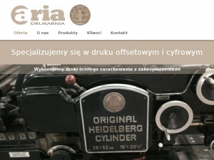 Drukarnia Aria - złocenie opakowań i folderów